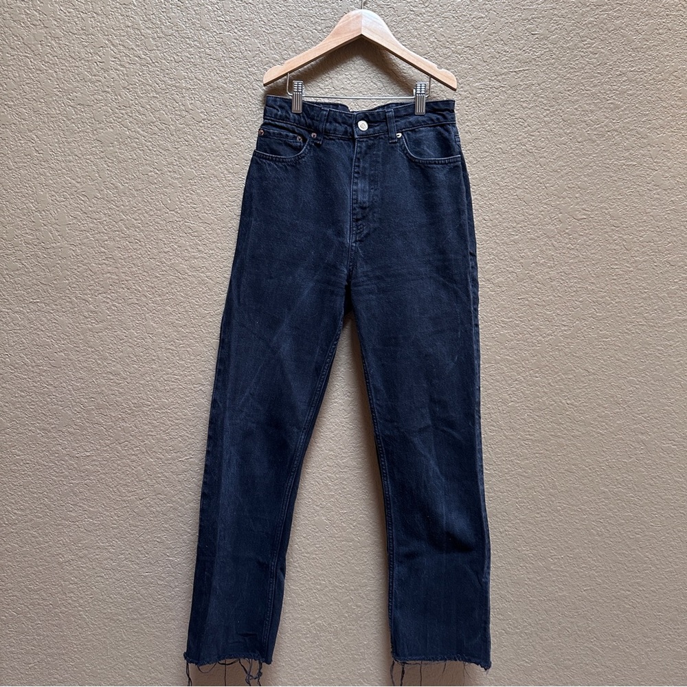 The High Waisted Ankle Straight Leg Jean